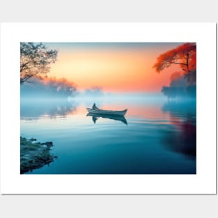 Lake Landscape Meditation Serene Calm Posters and Art